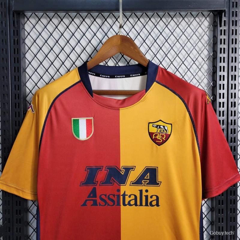 Retro 01/02 Roma Home European Jersey