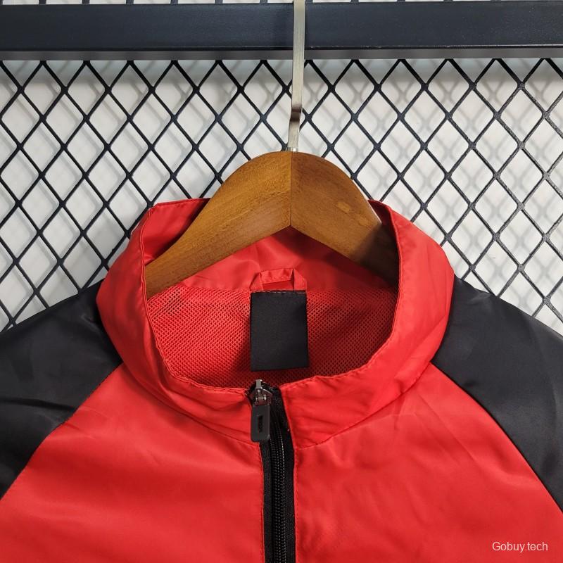 23-24 Flamengo Red Windbreaker