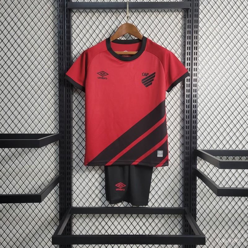 23-24 KIDS Athletico Paranaense Home Jersey Size16-28