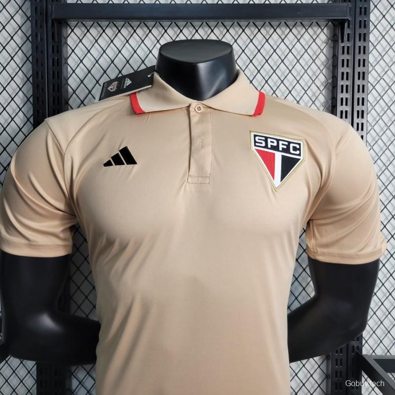 23-24 Sao Paulo Beige POLO Jersey