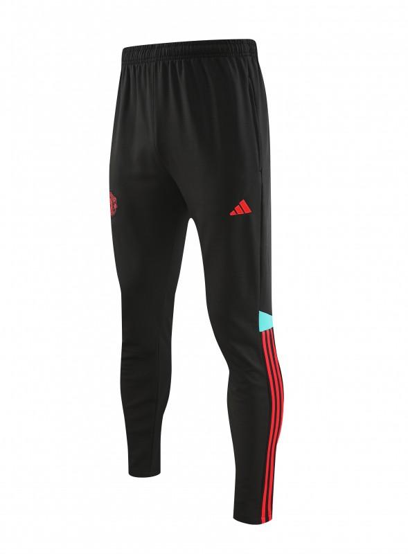 23/24 Manchester United Black Hoodie Half Zipper Jacket+ Pants