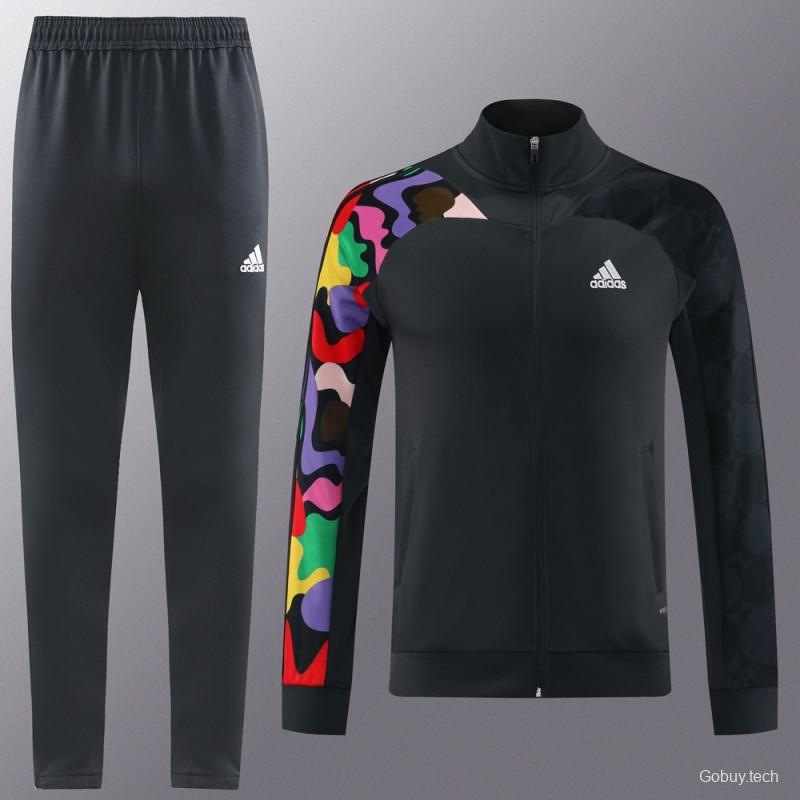 23/24 Adidas Black Full Zipper +Pants