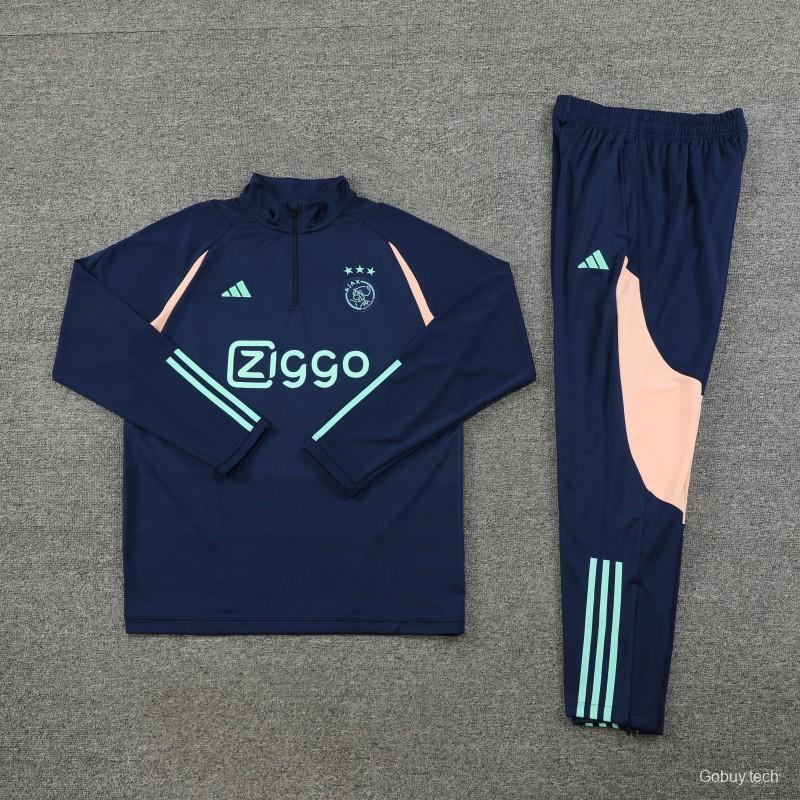 23/24 Ajax Navy Half Zipper Jacket+ Pants