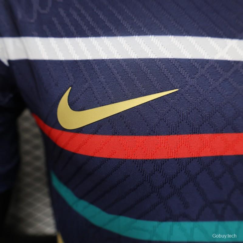 Player Version 2024 France Training Stripe Jersey