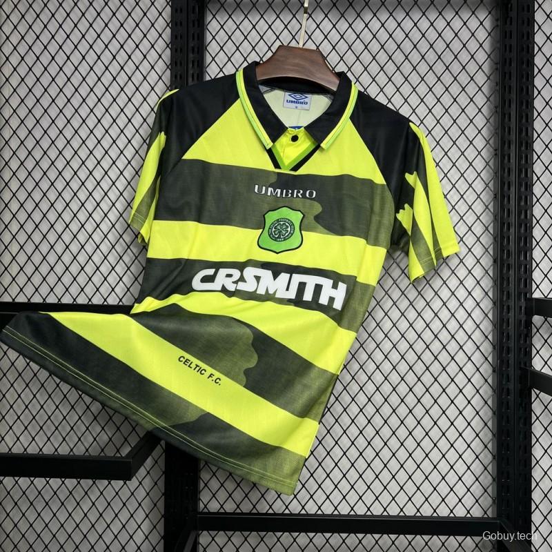 Retro 96/97 Celtic Away Yellow/Black Jersey