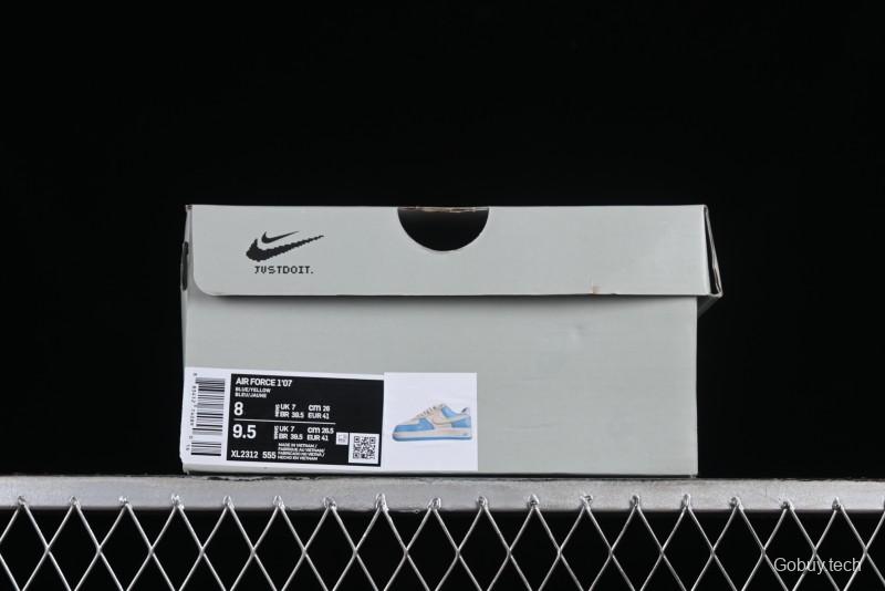 Nike Air Force 1 '07 Low Custom Casual Sneakers with Full-Length Honeycomb Air Cushion - XL2312-555