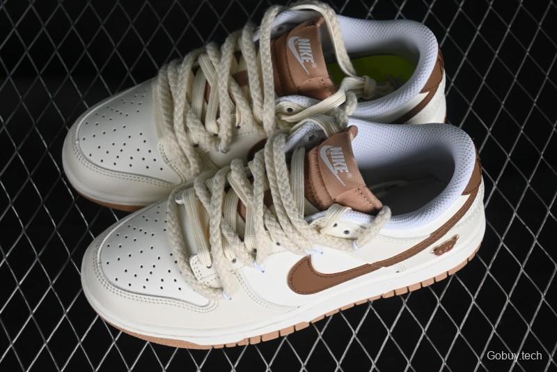 Nike Dunk Low Next Nature "Hemp" Mischievous Doll Soy Milk Bear Maillard Simple and Versatile SB Lace-Up Low-Top Casual Sneakers - DD1873-200