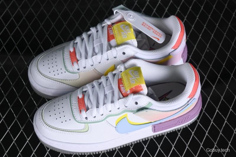 Nike Air Force 1 Shadow Lightweight Elevated Low-Top Versatile Sneakers - CW2630-141