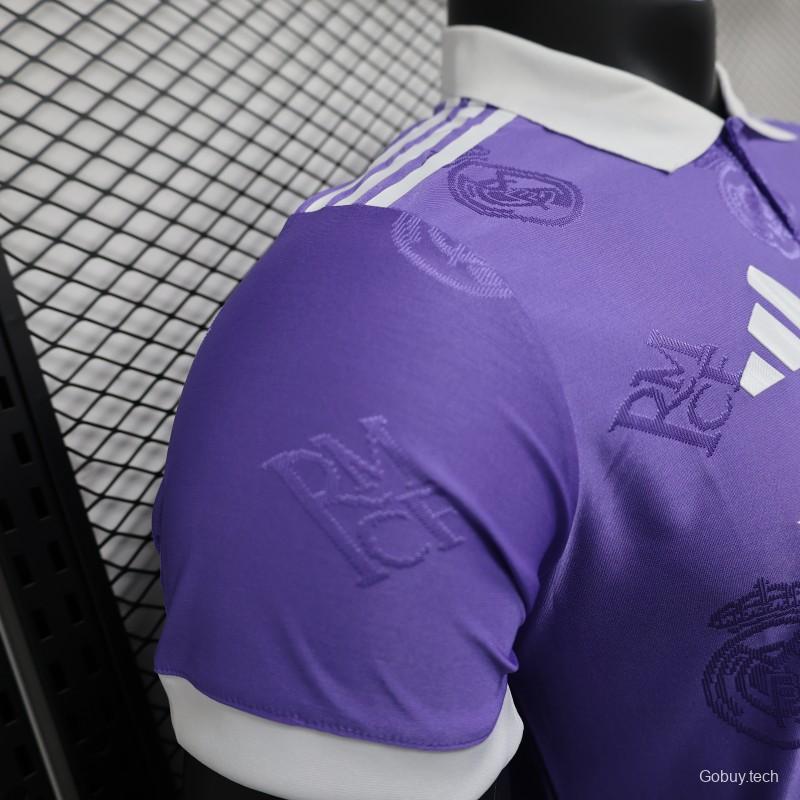 Player Version 24/25 Real Madrid Purple Pre-Match Jersey