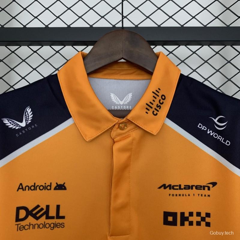 2025 Polo F1 Formula  Orange Mclaren  Jersey
