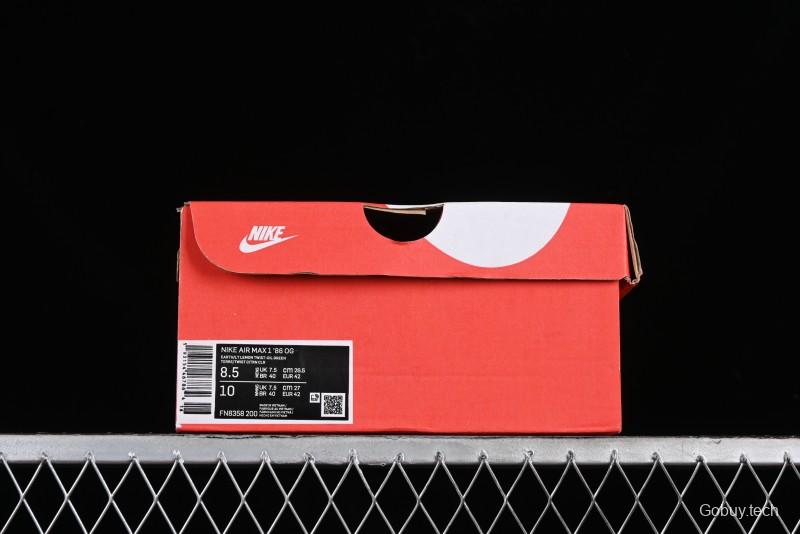 Nike Air Max 1 Retro Running Shoes with Half-Sole Air Cushion - FN8358-200