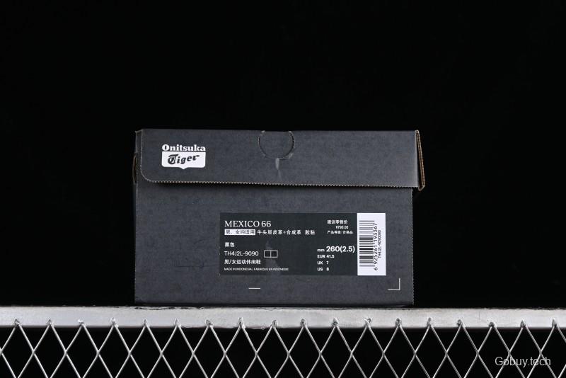 Onitsuka Tiger Mexico 66 Low-Top Leather Sneakers for Casual Running - TH4J2L-9090