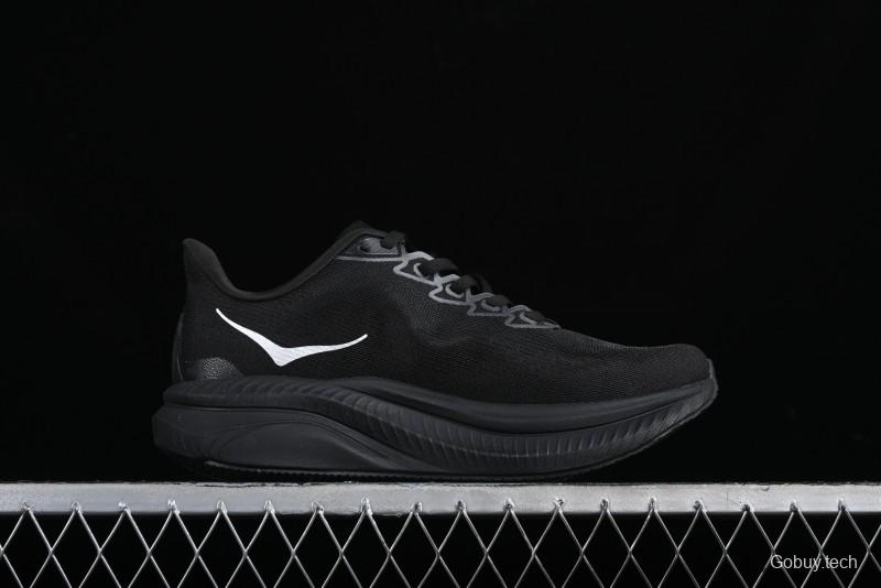 HOKA ONE ONE MACH 6 Flagship Racing Shoes with Carbon Plate Technology and Asymmetric Design - 114791 BLACK