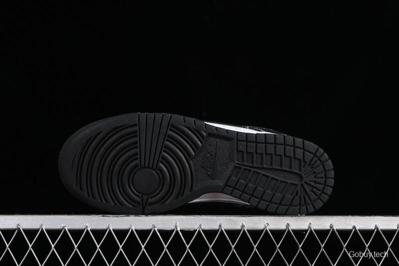 Nike SB Dunk Low Gucci Collaboration - Double G Embroidery Black Swoosh Anniversary Custom Low-Top Casual Skate Shoes - SF1588-136