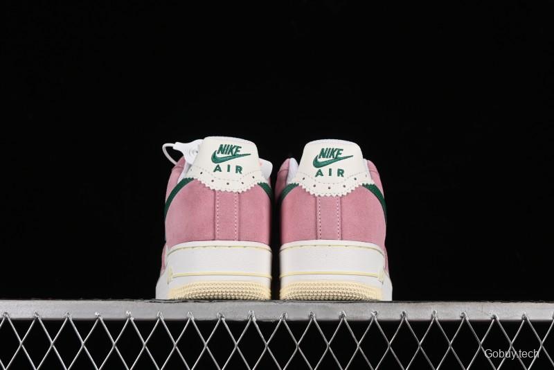 Nike Air Force 1 '07 Low Casual Sneakers in White Pink Green - FV9346-100