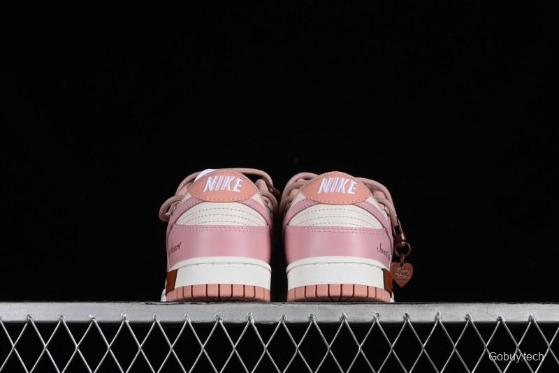 Nike Dunk Low ESS Custom Edition Rose Pink Retro Sweetheart Low-Top Casual Sneakers - DD1503-118