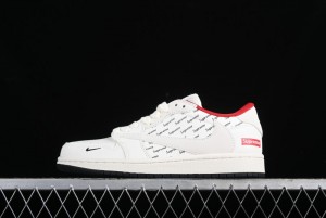 Nike Travis Scott x Fragment Design x Air Jordan 1 Low OG SP AJ1 Supreme Collaboration - YQ2088-67