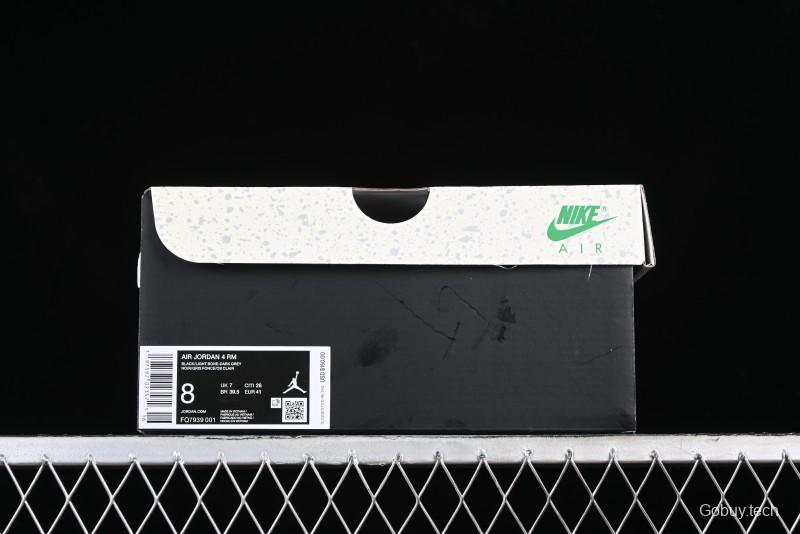 Nike Air Jordan 4 Remastered Sneakers in Black, Light Bone, and Dark Gray - FQ7939-001