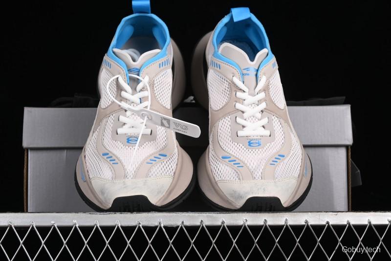 Balenciaga Circuit Lightweight Distressed Print Round Toe Fashion Casual Shoes - WFLGY2240