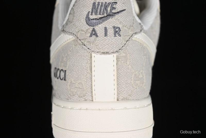 Nike Air Force 1 '07 Low Gucci Collaboration - Ash Grey Low-Top Casual Sneakers BB9577-102