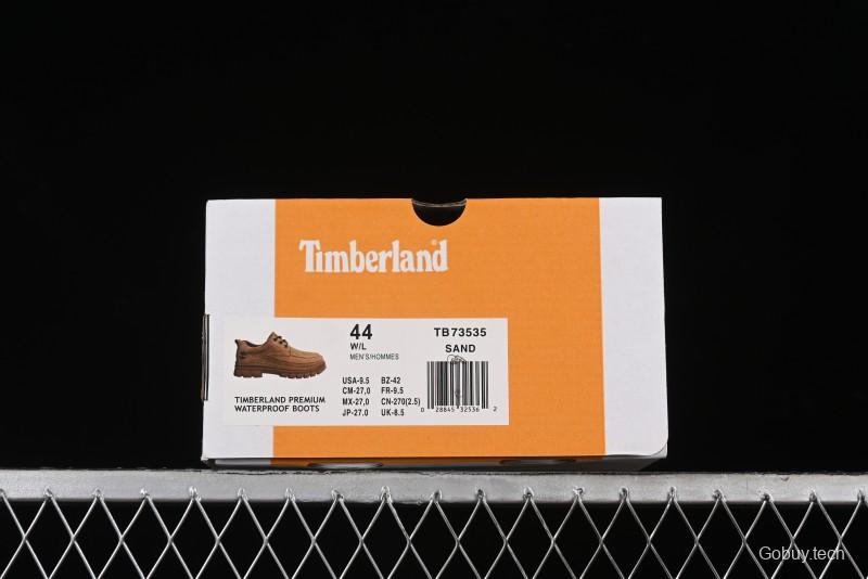 Timberland Low-Top Casual Shoes for Men - Italian Oil-Grained Leather with Anti-Slip Rubber Sole - TB73535SAND