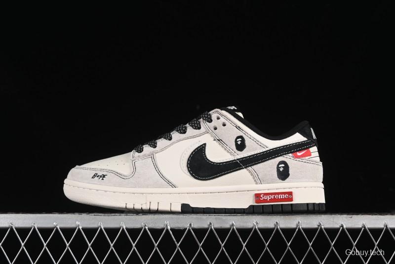 Nike SB Dunk Low Supreme x Bape Anniversary Custom Sneakers - MM1089-017