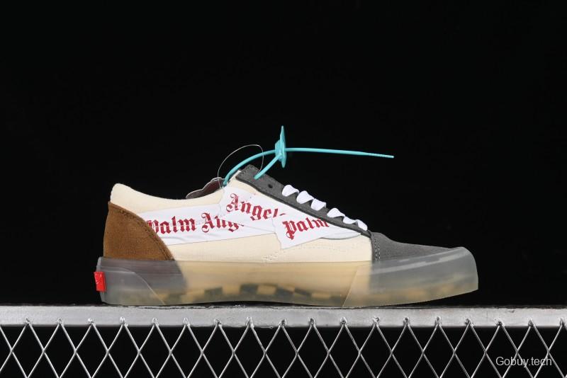 Vans Classics Knu Skool Low-Top Casual Sneakers with White Suede and Gum Sole - VN000CRPGRN