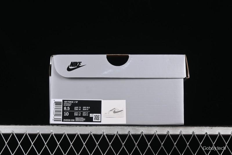 Nike Air Force 1 '07 Low Retro Street Spray Paint Anime Theme Maillard Style Casual Sneakers with Strap - ZH0316-039