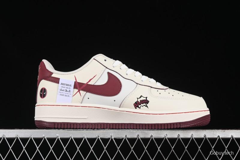 Nike Air Force 1'07 Low "Deadpool" Marvel Series Deadpool Casual Sneakers - FB1839-512