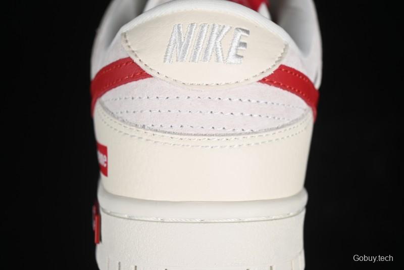 Nike SB Dunk Low Supreme Collaboration - Anniversary Edition Customized Low-Top Casual Skate Shoes - KK1333-002