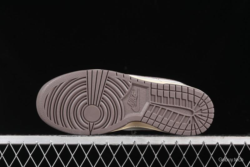 Nike SB Dunk Low LV Collaboration - Beige Denim Swoosh Anniversary High-End Custom Low-Top Casual Skate Shoes - JH8310-957