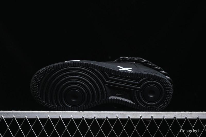 Nike Air Force 1 '07 Low Black Deconstructed Utility Casual Sneakers - CW2288-763