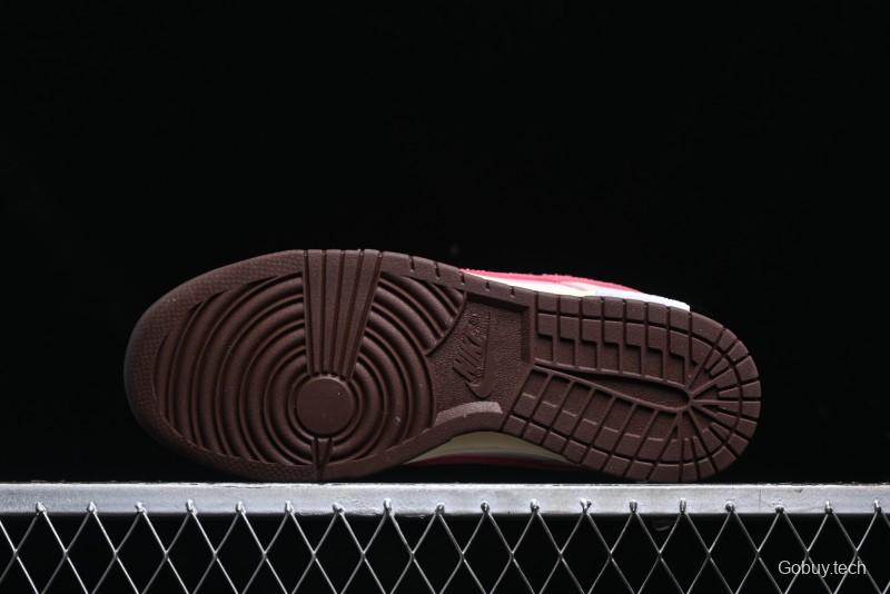 Nike Dunk Low Retro Casual Sneakers in Brown and Sail with Panda Mischief Skyline Theme - DD1503-124