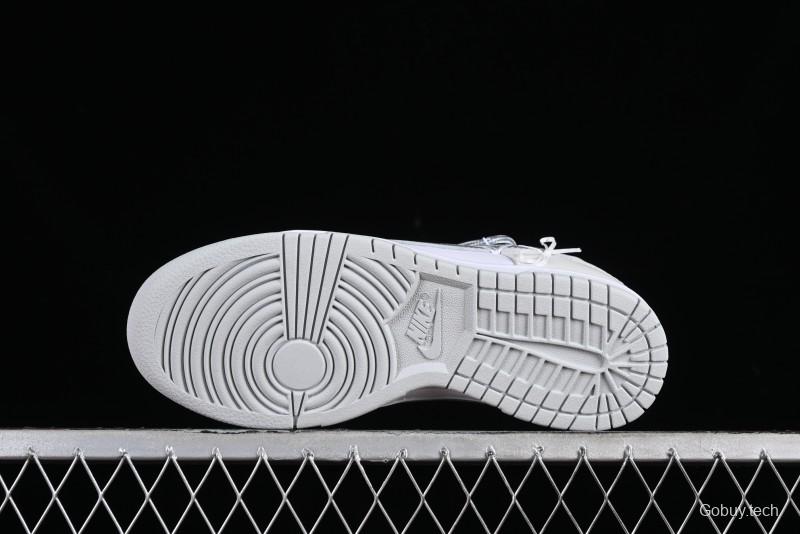Nike Dunk Low SB Casual Sneakers with Deconstructed Laces and Ribbon Bow Design - DH9765-102