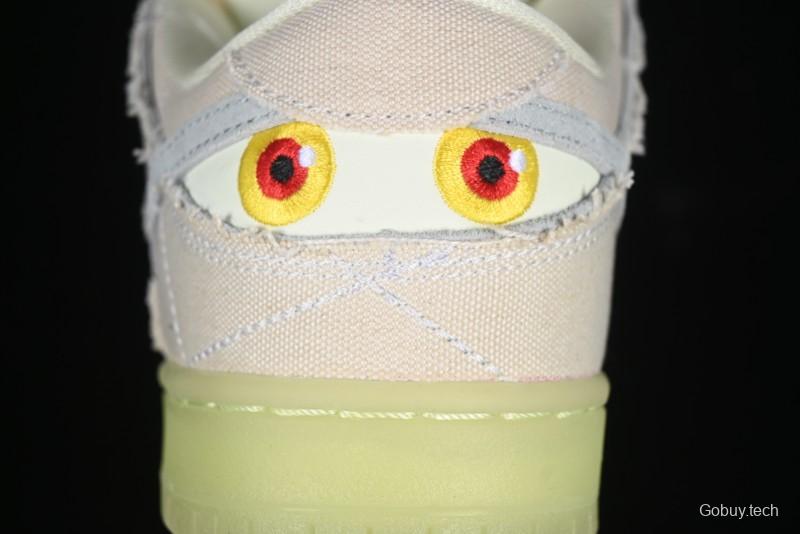 Nike SB Dunk Low "Mummy" Casual Skate Shoes with Tear-Away Fabric and Egyptian Theme - DM0774-111