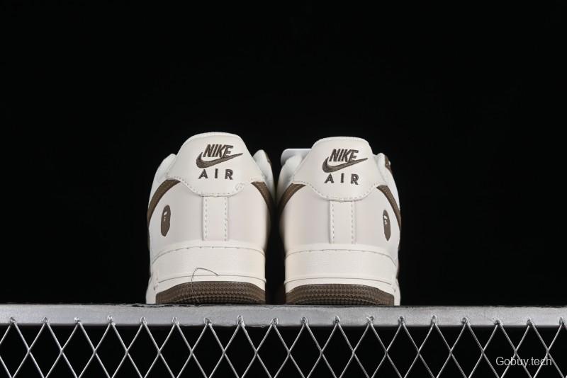 Nike Air Force 1 '07 Low BAPE Collaboration - Light Green Pigskin Low-Top Casual Sneakers - BA8806-225