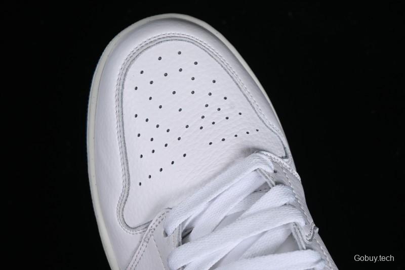 Nike Air Jordan 1 Mid Industrial Blue Basketball Shoes with Air Cushion - FN5215-141