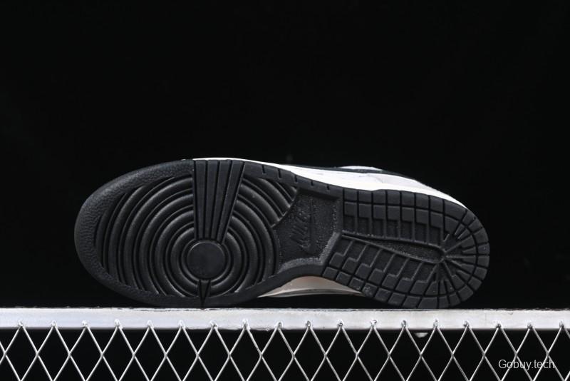 Nike SB Dunk Low Stussy Collaboration - Black Swoosh Anniversary Custom Low-Top Casual Skate Shoes - XX3168-069