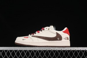 Nike Travis Scott x Fragment Design x Air Jordan 1 Low OG SP AJ1 Low Top Casual Sneakers - FC1688-213