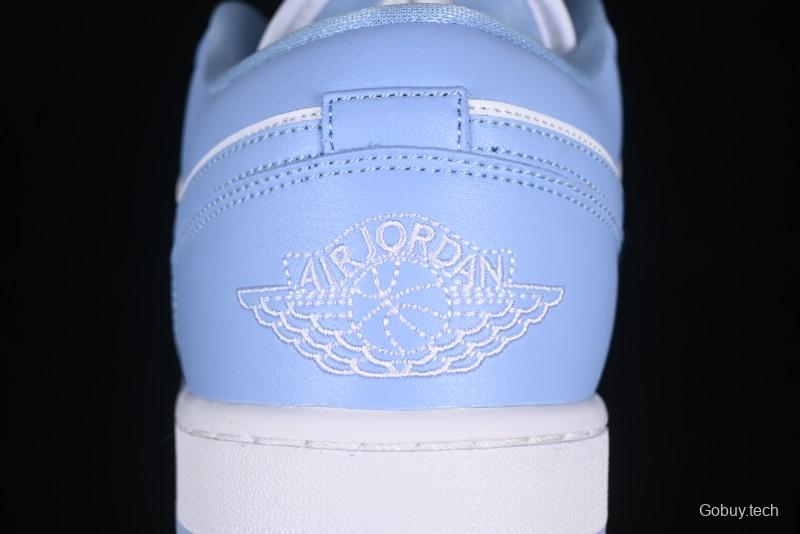 Nike Air Jordan 1 Low AJ1 White Blue Casual Sneakers - DC0774-142