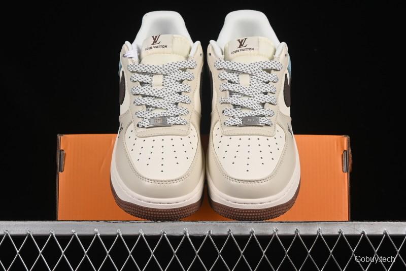 Nike Air Force 1 '07 Low LV Collaboration Summer Blue Casual Sneakers - JJ2508-702