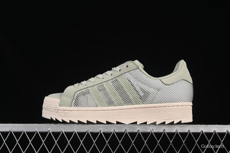 Adidas Clot Superstar Shell Toe Casual Sneakers with Serrated Design - IH3643
