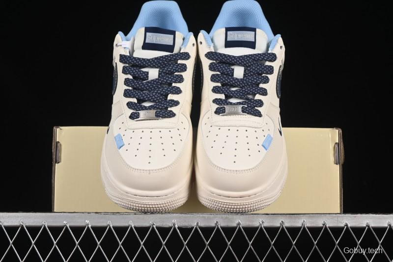 Nike Air Force 1 '07 Low Supreme Collaboration Dual-Tone Blue Label Casual Sneakers - XS1958-565