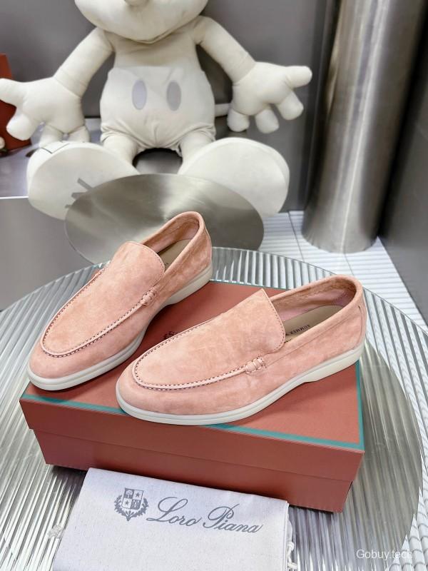 2025 Unisex Philipp Plein Beige Nubuck Loafers Soft Latex Sole LY00260