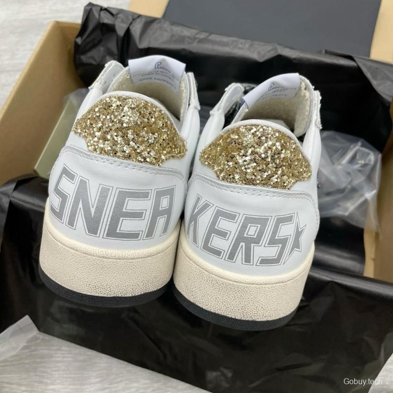 2024 Unisex GGDB White Purple Gold Leather Suede Sneakers MJ00260