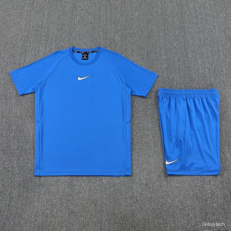 25/26 Nike Blue Short Sleeve Jersey+Shorts