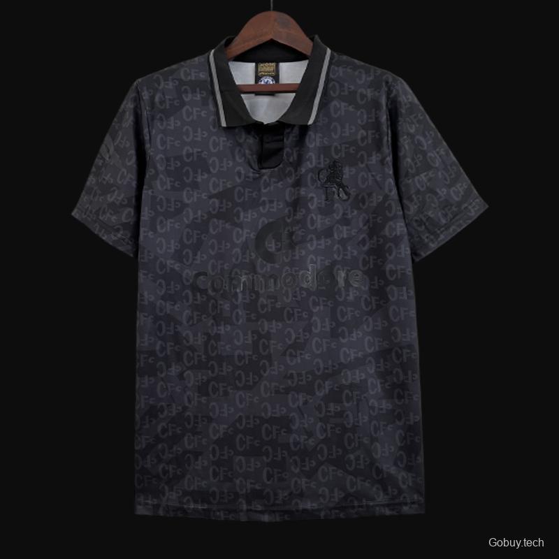 Retro Chelsea 1990 Black Special Black Out Jersey