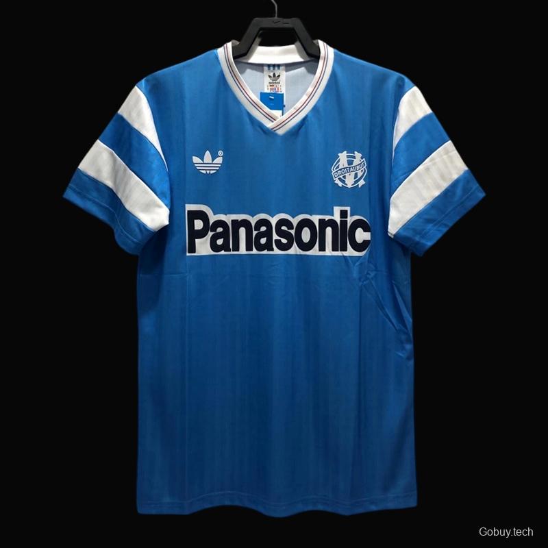 Retro 90/91 Olympique Marseille Away Soccer Jersey