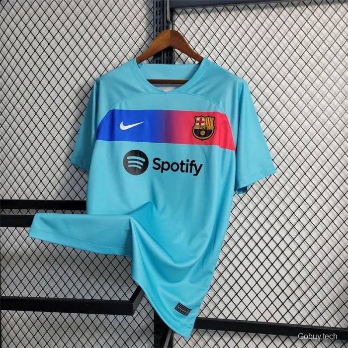 23/24 Barcelona Away Blue Jersey