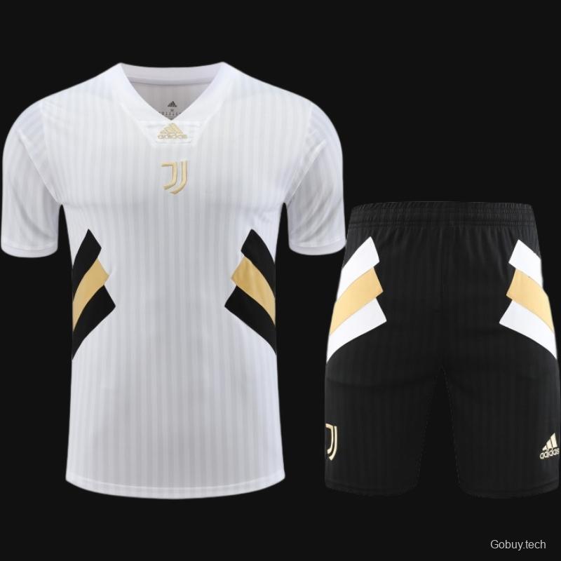 23-24 Juventus Remake Icon White Short Sleeve Jersey+Shorts